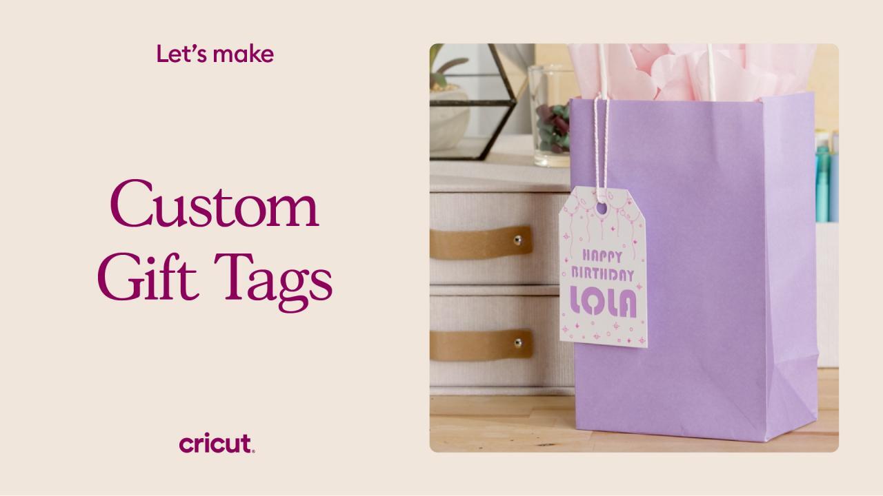 How to make a custom gift tag with Cricut