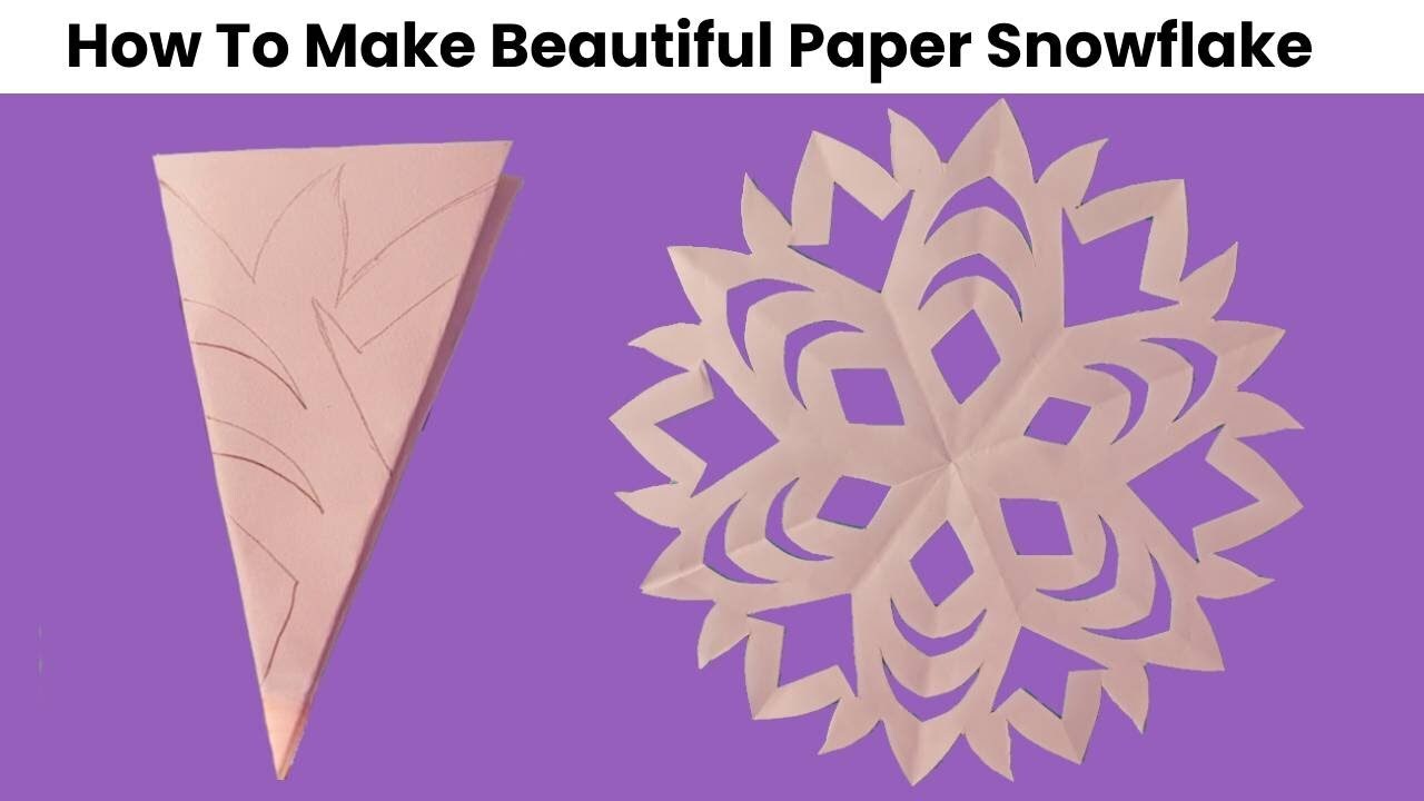 How to make paper snowflake. [EASY TUTORIAL] Snowflakes cutting DIY ...